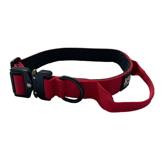 2.5cm Tactical Dog Collar - Red