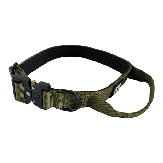 2.5cm Tactical Dog Collar - Khaki