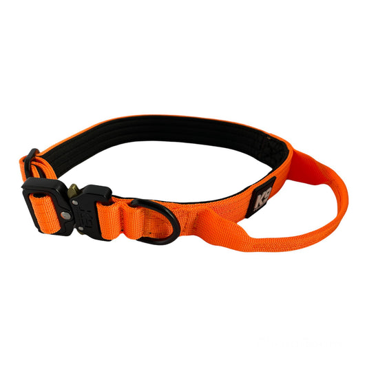 2.5cm Tactical Dog Collar - Orange